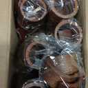 60pcs Wooden Napkin Rings, Handmade Dining Table Napkin Holder, Rustic Wood Napkin Holders Bulk for Weddings, Thanksgiving, Christmas & Events - 2 Inch, Brown