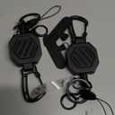 DELSWIN Heavy Duty Retractable Keychain, Badge Holder Retractable Clip, Badge Reel with 31Steel Cord, Key Ring, Lobster Claw Clasp and Phone Tethers (2 Pack)