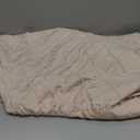 Bed Skirt Queen Size，Ruffled Cream Bed Skirt with Split Corners，Queen Bed Skirt 14 Inch Drop, Boho Tufted Shabby Chic Queen Size Bed Skirt, Bed Skirts Queen Size