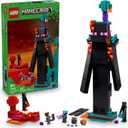 LEGO Minecraft The Enderman Tower Building Toy for Boys & Girls - Video Game Building Set for Kids, Ages 9+ - 2 Toys in 1 for Player Vs. Player Pretend Play - Gift Idea for Gamers - 21279