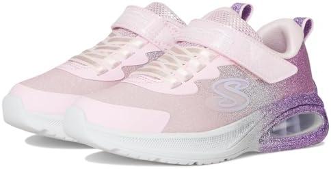 Skechers Girls' Microspec Max Advance | Athletic, Skech-Air Visible Airbag Midsole, Adaptive Closure, Sparkle Mesh Size 1