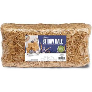 FloraCraft Decorative Straw Bale 5 Inch x 6 Inch x 13 Inch Natural