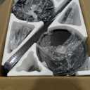 BYKISTOK Black Ceiling Fans with Lights - 52In Flush Mount Ceiling Fan Light with Remote, 3CCT Dimmable and 6 Wind Speeds, Modern Low Profile Fan Light for Indoor Bedroom, Covered Outdoor