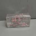 Whaline 12Pcs Pink Bow Shower Curtain Hooks Cute Coquette Bow Curtain Rings Decorative Resin Curtain Hanger Hooks for Living Room Bedroom Bathroom Decor