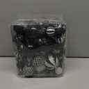 Christmas Ball Ornaments Set Assorted Shatterproof Ornaments 63 PCS Shaped Styles Xmas Tree Holiday Decorative,Black