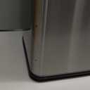 iTouchless 50 Liter / 13 Gallon Kitchen Trash Can with AC Adapter, Lid & Odor Filter  Motion Sensor Stainless Steel Garbage Bin for Home, Office, or Garage  Slim, Large Capacity Design (Light Silver / AC)