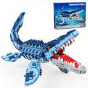 Mosasaurus Dinosaur Building Blocks Set, 805 PCS Dinosaur World Building Toy, Jurassic Ocean Animal Model Collection Toys for Home Decor, Birthday Gift for Adults Boys Age 8-12