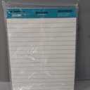 Lined Sticky Easel Pad, 15 * 18 inch,Self-Stick Flip Chart Paper, Super Adhesive & Bleed-Resistant,Micro-Perforated Tear,Classroom Teacher Office Presentation Pads,3 Pads/Pack,90Sheets