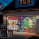 Smart Curtain Lights 20Ft x 10Ft, 800 LED Curtain String Lights with App Remote Color Changing Window Fairy Light Music Sync Dynamic DIY for Indoor Outdoor Backdrop Wall Decor