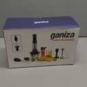 Ganiza Immersion Blender, Max 1200W Heavy Duty Hand Blender with Time Display & Variable Speed Trigger, 9-in-1 Electric Handheld Mixer with Chopper Whisk Frother Beaker Ideal for Soup Puree Smoothies