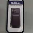 SSLOTSCASE for iPhone 17 Pro Case with Card Holder & Kickstand & Slide Camera Lens Cover & Camera Stand & Wallet, Military-Grade Heavy Duty Rugged Phone Case Cover for iPhone 17 Pro 6.3'' 2025, Black