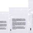 Poly Bags with Suffocation Warning 6x9", 8x10", 9x12", 11x14" - Combo Pack of 400 (100 each size) - Clear Poly Bags by Retail Supply Co - Resealable