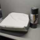 Wedge Pillow for Sleeping & Resting, 24"x24"x10" Memory Foam Cushion with Grey and White Patterned Polyester Cover, Ideal for Bedroom & Living Room  Comfortable Support for Adults