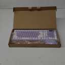 Wireless Keyboard and Mouse Combo, Full-Sized Wireless Keyboard and Adjustable DPI Mouse, 2.4GHz USB Receiver, Wireless Keyboard and Mouse for PC, Windows, Desktop, Laptop (Purple)