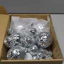 54 Pcs Mini Silver Disco Balls - Hanging Mirror Ornaments for Party, Wedding, Christmas Supplies (1.2 Inch, 2 Inch, 3.2 Inch, 4 Inch)