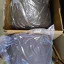 Youhauchair Bar Stools Set of 2, Swivel Counter Height Barstools with Back, Adjustable Faux PU Leather Bar Chairs, Modern Armless Kitchen Island Stool, Brown