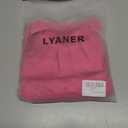 LYANER Women's Mock Neck Pleated Solid Long Sleeve Blouse Office Shirt Top (Pink, XL)