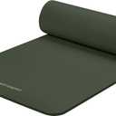 Retrospec Solana Yoga Mat Thick 1/2in Non-Slip Workout Mat with Nylon Strap - 72x24in Exercise Mat for Pilates, Stretching & Fitness - BPA Free, Easy Clean (Wild Spruce)