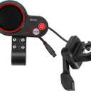 Electric Scooter Thumb QS-S4 Throttle with LCD Display 36-60V Panel and Speed Gear Power Mode Compatible with Zero 8 9 10 8X 10X Controller Twist Throttler 6 Pin, Kit Display Parts