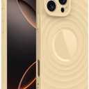 GUNPRIO Case for iPhone 14 Pro, Thin Slim Stylish Ripple Pattern Design, iPhone 14 Pro Protective Cover 6.1 inch, Yellow, Pack 8