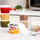AOZITA 32 Sets 16 oz Plastic Deli Food Containers With Lids, Airtight Food Storage Containers, Freezer/Dishwasher/Microwave Safe, Soup Containers For Takeout Meal Prep Storage