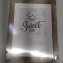 Califortree 5x7 Picture Frame - Can Display Photo 4x6 with Mat, Wood Frame with Shatterproof Plexiglass, Wall & Tabletop Display, Rustic Brown