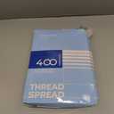 THREAD SPREAD 100% Cotton Fitted Sheet Twin Size - 400 Thread Count 16" Deep Pocket Twin Fitted Sheet Only, Soft Cooling Sateen Weave Elastic Bottom Sheet, Fits College Dorm Mattress, Teens - Taupe