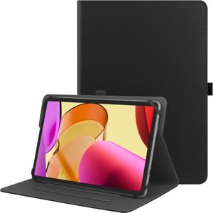 Universal 9",9.7",10.1",10.2",10.5",10.9",11" Tablet Case,Protective Cover Stand Folio Case for 9-11 Inch Tablet,Case Cover with Pen Holder for iPad, Samsung,-Black