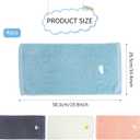 Gukasxi Children's Facial Towel, 4 Pack Kids Washcloth Towels, 100% Cotton Kids Face Towels Hand Towels for Bathroom, Multicolor Fingertip Towels Children Wash Cloths for Hand, Face, Shower