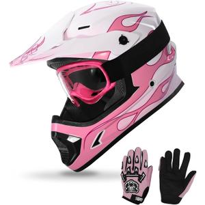 TCMT Youth Kids Dirt Bike Helmet DOT Approved Full Face Motocross Gear