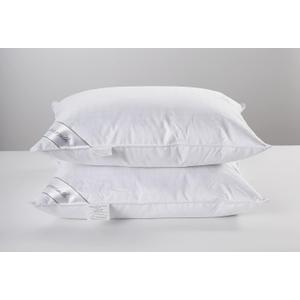 Natural Goose Down&Feather Pair Pillows Insert, Set of 2 Bedding Soft Pillows 100% Soft Cotton Queen 20x30in