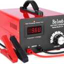 C15 Multiple Voltage Battery Charger 6V 8V 12V 24V Lead-Acid LiFePO4 Lithium Batteries, 15 A Automotive Car Battery Charger and Desulfator for Golf Cart Motorcycle Truck Lawn Mower