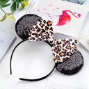 Mouse Ears Headbands with Bow Minnie Ears Cosplay Costume Hair Accessories for Women Birthday Party Decoration