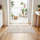 Valenrug 9x12 Area Rug Non Slip, Large Washable Rugs for Living Room, Brown