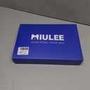 MIULEE Faux Linen Curtains 63 Inch Length 2 Panels Natural White Semi Sheer Curtain with Back Tab Rod Pocket, Light Filtering Window Privacy Burlap Drapes for Living Room Bedroom 42W x 63L