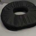 5 STARS UNITED Donut Pillow Hemorrhoid Tailbone Cushion  Large Cushion for Pain Relief  Coccyx, Prostate, Sciatica, Pelvic Floor, Pressure Sores, Pregnancy, Postpartum Recovery, Black