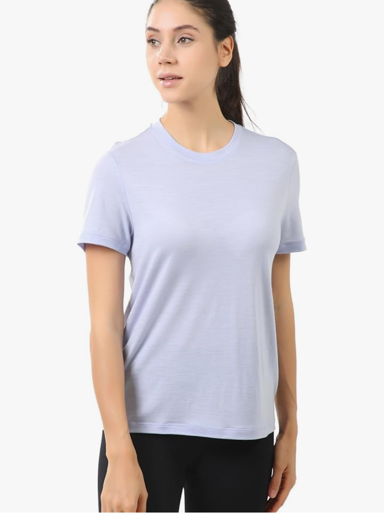 innotree Merino Wool T Shirts Women, Odor-Resistant Crew Neck Tops Short Sleeve Base Layer for Outdoor Travel Hiking T Shirts, M innotree Merino Wool T Shirts Women, Odor-Resistant Crew Neck Tops Short Sleeve Base Layer for Outdoor Travel Hiking T Shirts, M