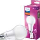 PHILIPS LED 150-100-50W A21 1-Pack 3-Way Soft White (2700K) 2150-1600-620 Lumen (18.5-13-6W = 150-100-50W) Frosted Flicker-Free Light Bulb