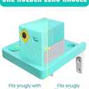 Wall-Mounted Wooden Stand Compatible with Nex Playground Console, Fixed Shelf Holder with Screws, Easy to Install Bracket for Family Gaming Setup (Mint Green)