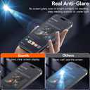 Esanik 2+2 Pack for iPhone 17 Matte Glass Screen Protector Auto-alignment Anti-Glare & Anti-Fingerprint,Anti-Reflection,Bubble Free, Smooth as Silk, 9H Glass Screen Cover
