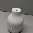 SOICARE Elegant Ceramic Diffuser for Essential Oils with Solid Wood Base,Stone Aromatherapy Essential Oil Diffusers for Home Office Room Decor Gift (180ML)