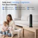 Hotel Collection Diffuser Machine,1500 Sq Ft,USB Plug-in & Rechargeable,Remote,Whisper-Quiet,Aluminum,Waterless Essential Oil Diffuser - Matte Black