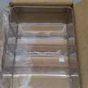 STORi 4-Compartment Clear Plastic Organizer, Rectangular Divided Makeup and Vanity Storage Bin, Use Upright for Eyeshadow Palettes, Made in USA