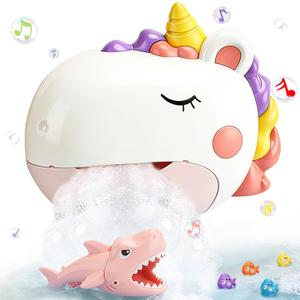 Baby Bath Toys Bubble Machine for Toddlers 1-3 Toddler Fountain Bathtub Pool Water Table Toys Shark Bath Toy 6-12-18 Months Baby Bath Toy for Girls