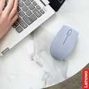 Lenovo 300 Wireless Compact Mouse 2.4 GHz Cordless Computer Mouse for PC & Laptop with Windows Ambidextrous Design Optical Sensor 1000 DPI 12-Month Battery Life USB Nano Receiver, Black