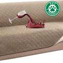 Turquoize 100% Waterproof Couch Covers for 3 Cushion Sofa Pet Friendly Cover for Dogs Washable Couch Protector Triple Non-Slip Furniture Cover for Pets, Kids (Sofa 70", Khaki)