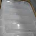 IRIS USA 4-Pack 19 Quart Storage Bins with Lids, Clear
