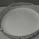 12 Inch Silver Cake Stand Set Metal Round Cupcake Dessert Stand with Cake Cutting, Spatula Wedding Cupcake Pastry Display Candy Holder Display for Wedding Party Birthday Baby Shower(Classic)