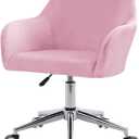 Velvet Office Chair Slipcover with Arms,Cover Chair for Vanity,Modern Office Computer Chair Protector,Stretch Wingback Dining Chair Cover Protector for Home Kitchen Living Room (1Pcs, Q)