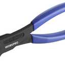 WORKPRO 7 Inch Nail Puller, End Cutting Pliers - Black Finish Chrome Vanadium Steel, High Leverage End Cutting Nipper, Carpenters Pincers, End Snips for Pulling Nails or Cutting Wires (Small)